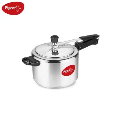 Pigeon 5 Liter Aluminium Pressure Cooker Storm 5 Inn lid AC GHAR